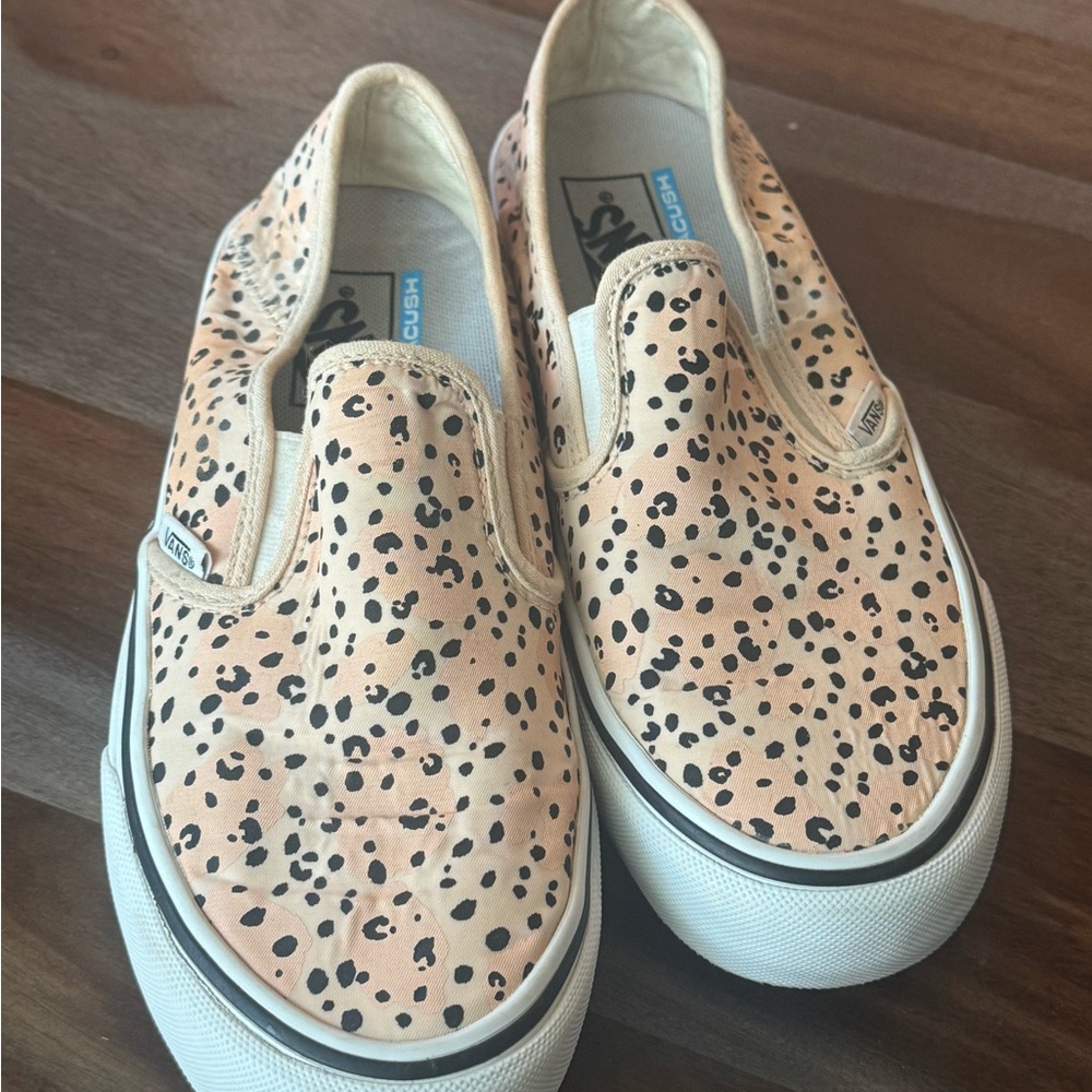 Vans Leila leopard slip one with ultracush liner size 8.5